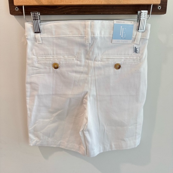 NWT Little English White Modern Fit Twill Shorts Size 8 - Picture 3 of 4